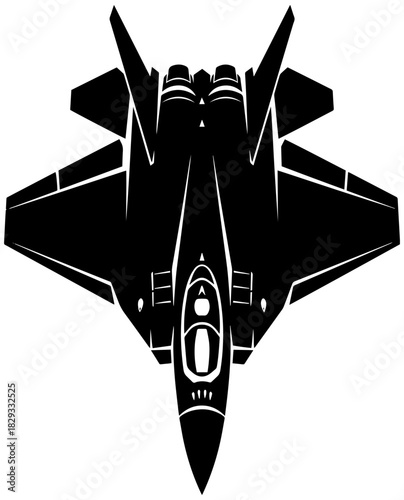 Sleek fighter jet soars above, a symbol of power and modern air superiority design