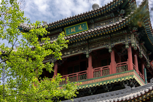 Foto Chinese Ancient Architecture in Jinci Park, Shanxi