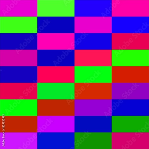 Multicolor Block Mosaic Texture