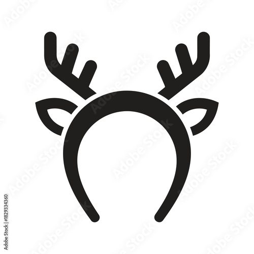 Festive reindeer antler headband accessory perfect for parties and holiday costume dress up fun
