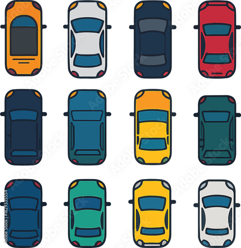 vector car/vehicle flat isolated icon