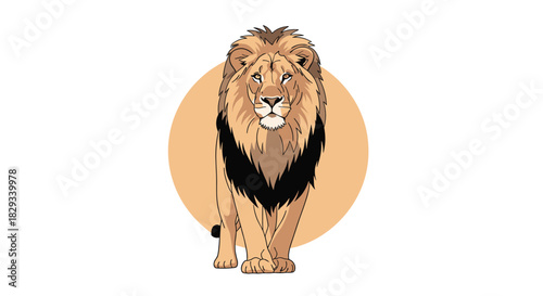 Majestic lion illustration for powerful branding, use this to show strength, courage, leadership, and confidence in your next project or design.