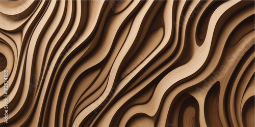 Seamless wood grain texture pattern design for brown wallpaper and textile material decoration print