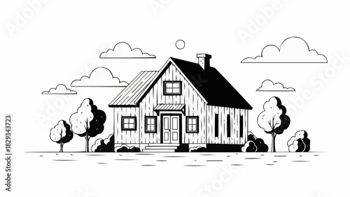 vector illustration of a house
