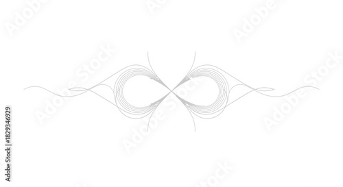 Elegant infinity symbol made of concentric circles, representing eternal design