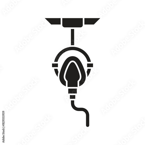 Oxygen mask deployment symbolizing emergency safety procedure during airplane flight