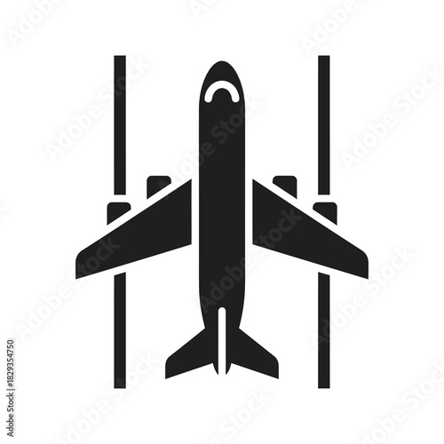 Airplane taking off symbolizing air travel and flight departure
