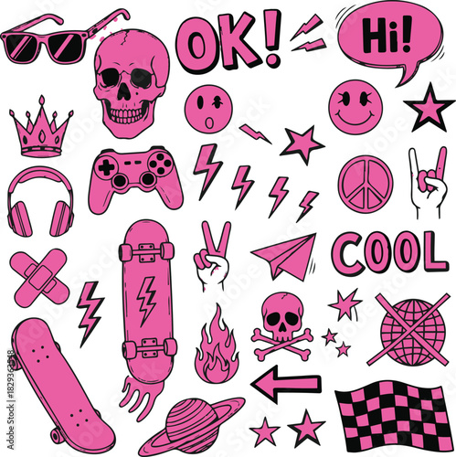 Vibrant abstract geometric composition with primary and secondary colors