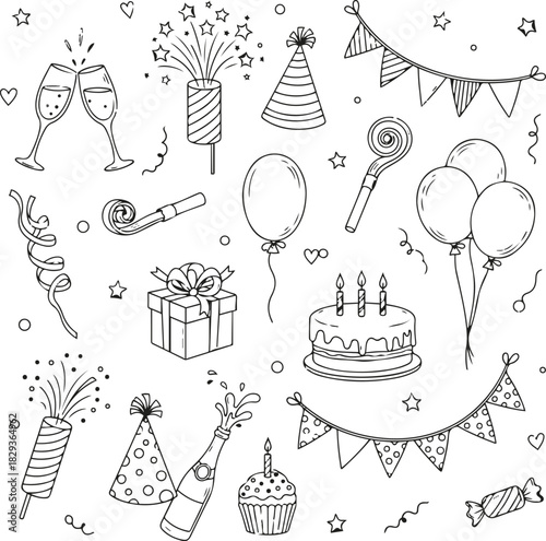 Vibrant abstract geometric composition with primary and secondary colors