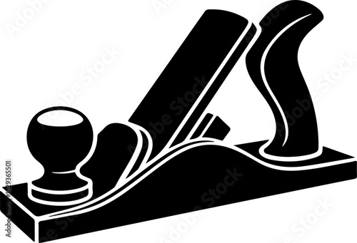 jack plane tool silhouette vector illustration