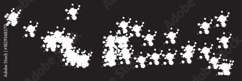 Drip paint circle melt chocolate. Splash vector drop sauce ink liquid round blob black splatter.