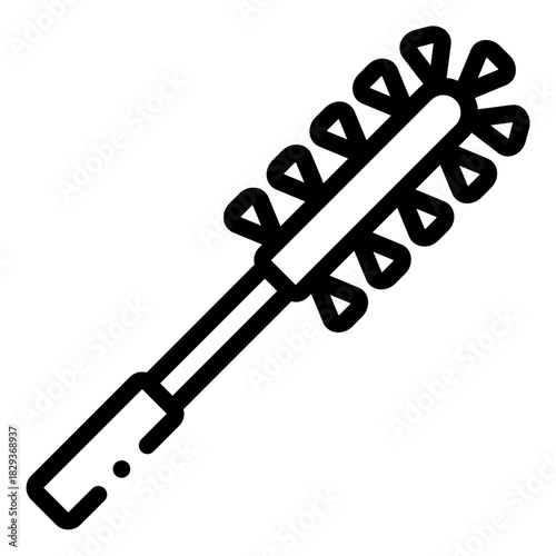 Cleaning Brush with Yellow Bristles