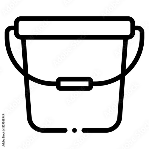 Yellow Bucket with Handle