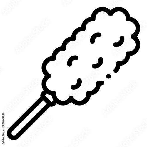 Fluffy Yellow Duster Brush