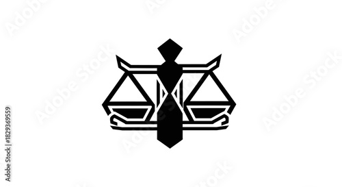 Scales of justice icon with transparent background