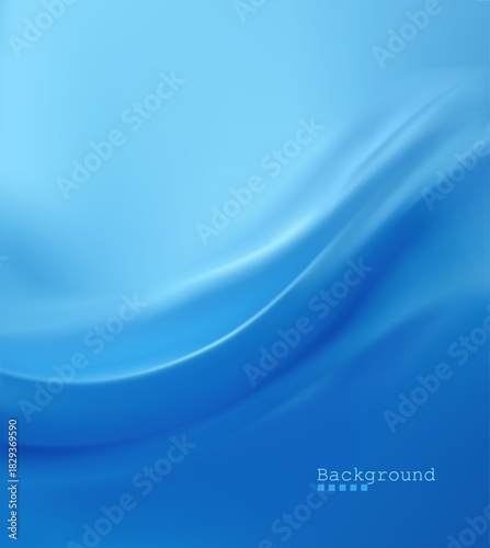 Abstract, dynamic blue vector background with smooth, flowing waves. Perfect for summer promotions, water-related concepts, clean web design, technology, and stylish branding. Minimalist illustration