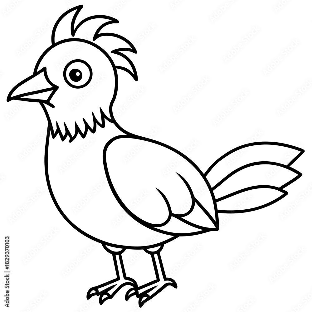 Fototapeta premium vector illustration of a bird
