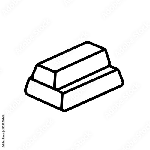 Gold bars investment concept illustration for finance and wealth management with bullion assets and reserves