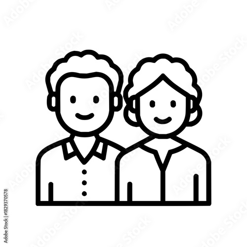 Couple icon vector illustration representing man and woman in love for family relationship and dating 100