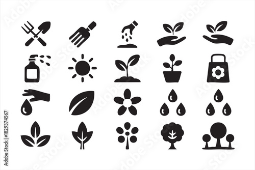 Maternity and Parenthood Icon Set for Birth Announcements