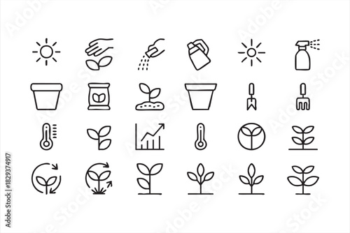 Espresso Machine and Takeaway Cup Icon Set