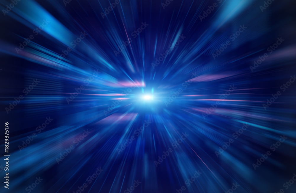 Obraz premium blue light burst