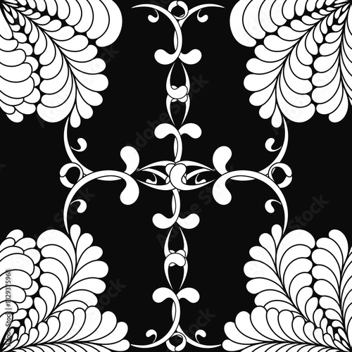 Billede på lærred Abstract, scribble patterns, abstract lines without a definite form combine to create images