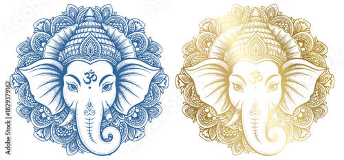 Ganesha Vector Illustration, Lord Ganesha Line Art, Minimalist Ganesha Vector, Hindu God Ganesha Artwork, Sacred Ganesha Vector Design, Elegant Ganesha Outline, Traditional Ganesha Vector.