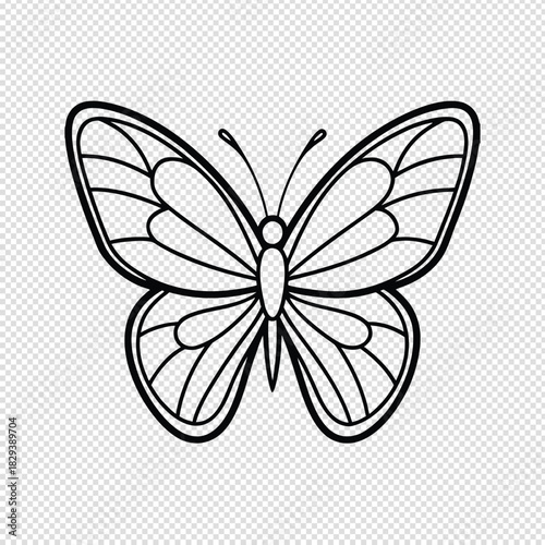 A charming hand drawn outline illustration of a majestic elephant standing sideways showcasing its distinctive trunk large ears and sturdy legs against a subtly textured background