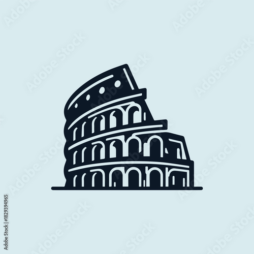 Colosseum Rome Logo