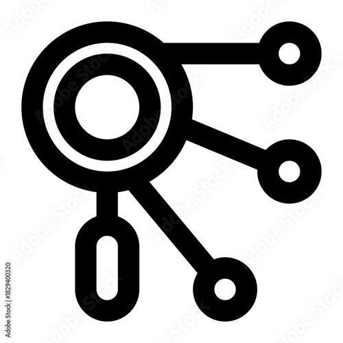 icon affiliate marketing with style outline