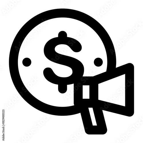 icon PPC with style outline