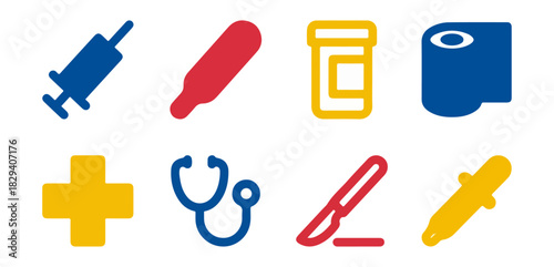 Medical icons healthcare symbols health care illustrations graphics
