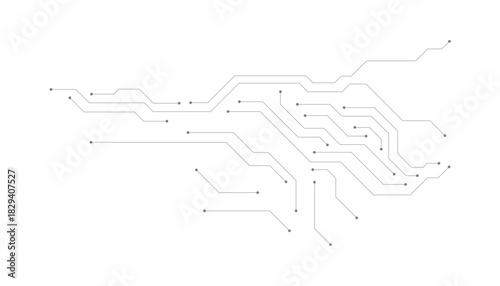 Circuit board digital abstract background. Motherboard technology texture design. AI semiconductor and computer processor on tech bg. Vector illustration