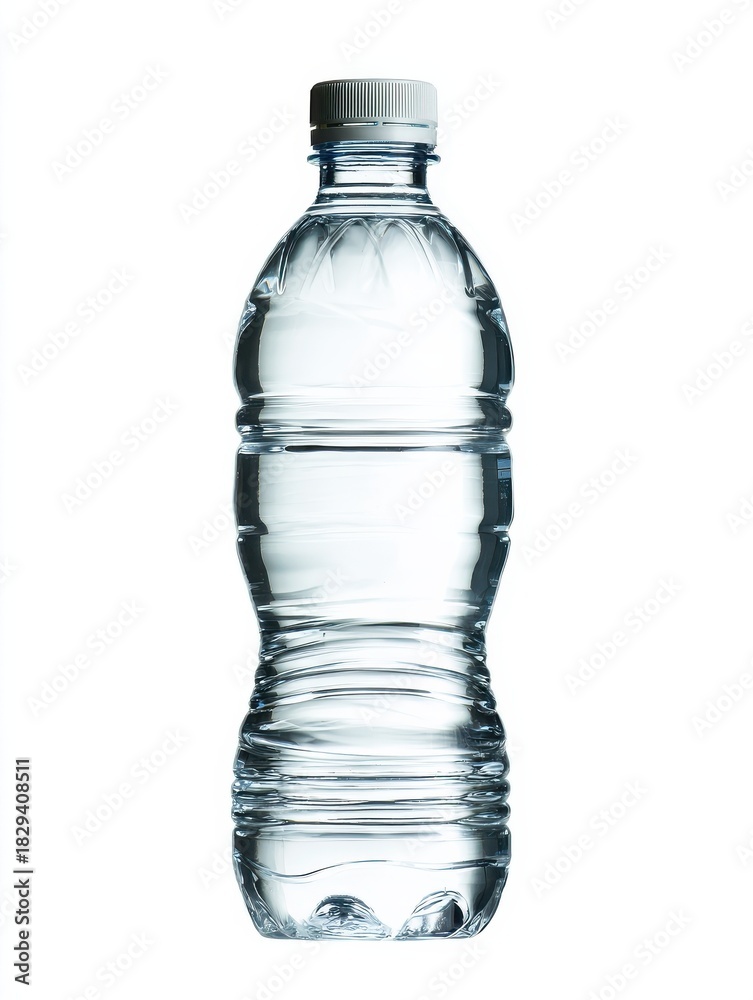Fototapeta premium bottled water isolated over a white background no logos no brands ar 34