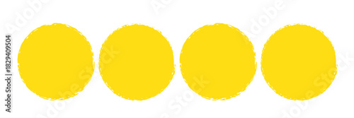 Grunge circles brush set. red circle frames. Round line of red paint. Grunge round shapes. Circular ink brush stroke pro design elements. Vector illustration. 