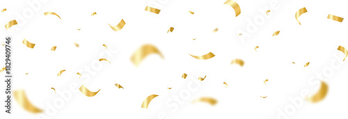 Yellow confetti frame with blur	