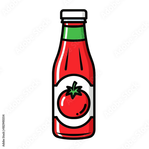 bottle of tomato ketchup