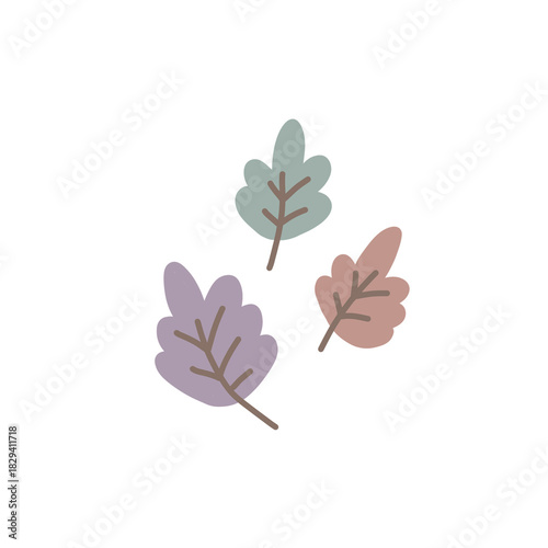 Minimal Pastel Christmas Elements | Hand-Drawn Cute Holiday Clipart Set
