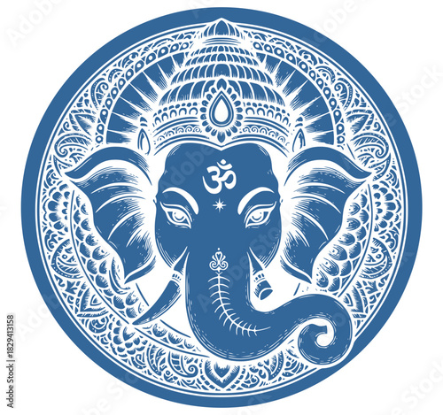 Ganesha Vector Illustration, Lord Ganesha Line Art, Minimalist Ganesha Vector, Hindu God Ganesha Artwork, Sacred Ganesha Vector Design, Elegant Ganesha Outline, Traditional Ganesha Vector.
