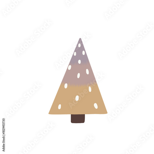 Minimal Pastel Christmas Elements | Hand-Drawn Cute Holiday Clipart Set
