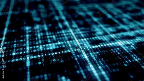 Innovative computer data transmission animation graphic. Powerful performance supercomputer circuit board. Abstract Circuit Board Processing Animation.
