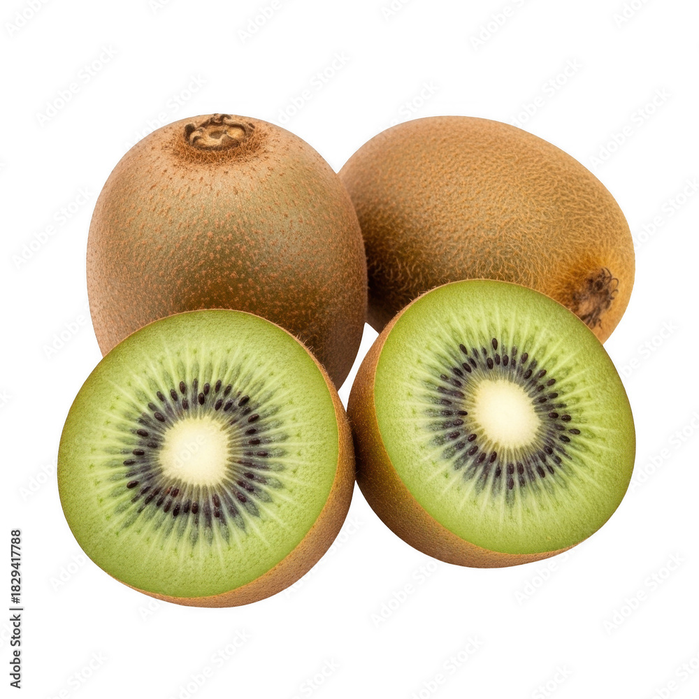 Fototapeta premium Kiwi Fruit Cross Section Fresh Tropical