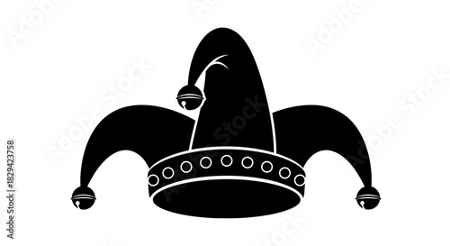 Jester Hat Icon – Joker, Carnival & Festival Costume Symbol