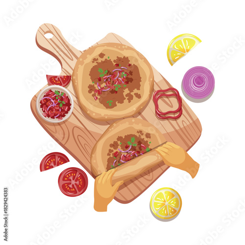 lahmacun turkish food