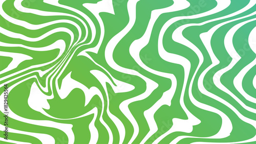 Vibrant Op Art Wavy Gradient Background Vector - Liquid Flow Synth wave Pattern