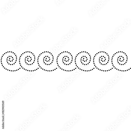 Romantic dotted swirl pattern frames content beautifully in wedding cards, packaging, or social media with grace