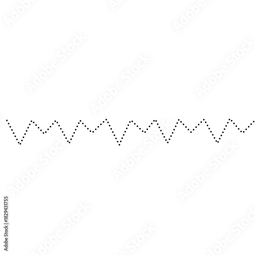 Raw dotted jagged line delivers rebellious style to music posters, streetwear, or punk-themed campaigns with attitude