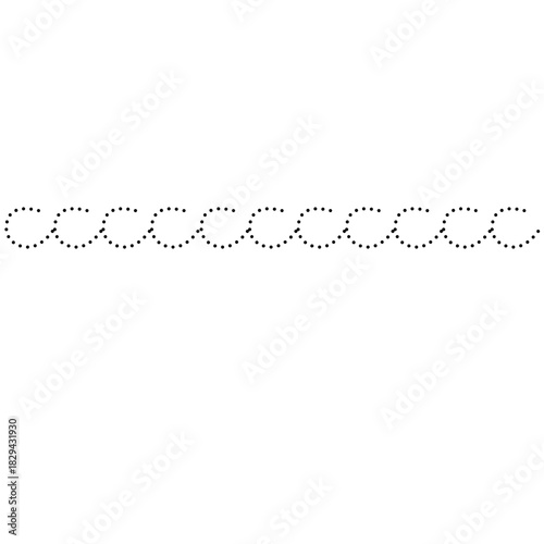 Playful dotted loop pattern ideal for kids’ content, scrapbooks, or creative websites with cheerful repetitive motion