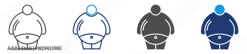 obesity icon sheet multiple style